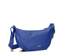 Zwei Mademoiselle M50 Moon-Bag Sac à main tendance en forme de croissant de lune 2 l Polyvalent comme sac banane, sac à bandoulière, sac de soirée, sac à bandoulière, bleu roi, s