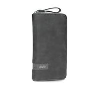 Zwei O.Wallet OW2 Grand portefeuille pour femme, marron, style vintage, avec fermeture éclair sur tout le pourtour, 15 emplacements pour cartes, 2 compartiments à billets, compartiment à monnaie et