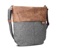 ZWEI Sac à bandoulière 'Olli' marron / gris, Taille One Size