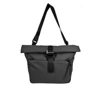 Zwei Sling Bag JONA JO100 - Sac bandoulière 8-9 l pour homme et femme - Design rolltop extensible - Sac à bandoulière sportif et moderne - Alternative à un sac à dos - Robuste et imperméable, Noir , L