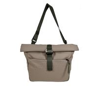 Zwei Sling Bag JONA JO100 - Sac bandoulière 8-9 l pour homme et femme - Design rolltop extensible - Sac à bandoulière sportif et moderne - Alternative à un sac à dos - Robuste et imperméable, moka, L