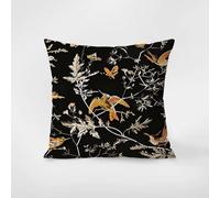 Zweig Taie Oreiller L'Oiseau Noir Housses De Coussins Décoratives Taie d'oreiller Moderne Mignon Doux Durable À Salon,avec Hypoallergénique sans Produits Chimiques