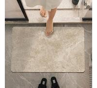 Zweig Tapis Salle De Bain Couleur Beige Antidérapant,Tapis De Bain Diatomit Absorbant,Tapis Salle De Bain,Rapide Antidérapant,Doux Tapis Salle Bain,Lavable,Absorbant l'eau