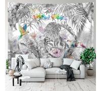 Zweig Tenture Murale Plantes Tropicales Tapisserie,Tenture Murale Pour Salon Chambre,Décoration Murale Pour Chambre Salon Dortoir Fête,Tapestry 95X73Cm