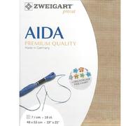 Zweigart Branche Art PRECUT Vintage Fein Toile Aida 18/col. 3009 Plastique Découpe, 48 x 68 cm