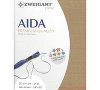 Zweigart Toile Aïda 5,5 Dirty Aida 50 x 55 cm (49,5 x 54,6 cm) - Fat Qtr