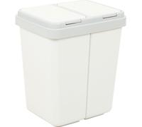 ZwEimer Poubelle 2 x 23 l gris/gris.