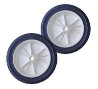 Zweipappel 2 x Roue de Tondeuse | Pneus en caoutchouc | Diamètre 170mm | Moyeu Largeur 36mm| Alésage de 12,8 mm(roulement de roue non inclus) | Pour Tondeuse à gazon de Jardin