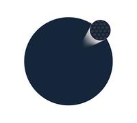 Film solaire de piscine - VIDAXL - 210 cm - Noir et bleu - PE épais - Réduit l'évaporation