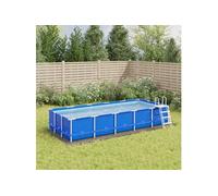 Zwembadgrondzeil 550x280 cm polyester geotextiel lichtgrijs94234