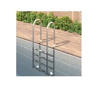 Zwembadladder 54x38x184,5 cm 304 roestvrij staal93459