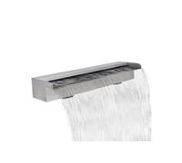 vidaXL Lame d'eau rectangulaire 60 cm Acier inoxydable pour piscine