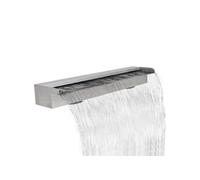 vidaXL Lame d'eau rectangulaire pour piscine en acier inoxydable 90 cm