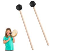 Zwenjuan 1 Paire de Mailloches pour Xylophone et Glockenspiel,Baguettes de Percussion Manche en Bois pour Débutants,Accessoire pour Marimba,Instrument de Musique Éducatif(22cm)