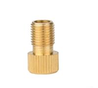 ZWEquipint Adaptateur de valve de vélo en laiton pour Presta vers Dunlop Conversion, accessoire de pompe à vélo en alliage de cuivre avec filetage de précision, doré (A)