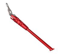 ZWEquipint Béquille à jambe unique en alliage d'aluminium pour vélos pliants Brompton, support de vélo réglable usiné CNC, léger 210 mm, noir (rouge)