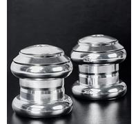 ZWEquipint Casque de vélo de route en alliage d'aluminium 7075 - 34 mm - Coupe externe de 2,8 cm - Kit de roulement scellé sans filetage pour vitesse morte et fourche de 28,6 mm (argent)