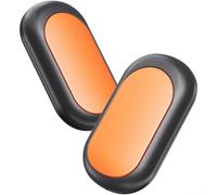 ZWEquipint Chauffe-mains magnétique 2 en 1, batterie externe rechargeable USB-C 4000 mAh, pour chauffage instantané à 3 niveaux pour le camping, la randonnée, l'extérieur (orange)