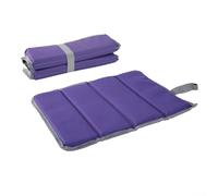 ZWEquipint Coussin de siège pliable pour extérieur, tapis de pique-nique portable résistant à l'humidité pour le camping et la randonnée, 35 x 28 x 1,5 cm, tissu Oxford avec couche en coton perlé et