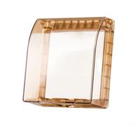 ZWEquipint Couvercle de prise murale d'extérieur étanche IP44 pour protection anti-éclaboussures, boîtier de protection en ABS transparent pour interrupteurs et prises dans la salle de bain, la