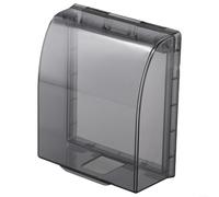 ZWEquipint Couvercle de prise murale d'extérieur étanche IP44 pour protection anti-éclaboussures, boîtier de protection en ABS transparent pour interrupteurs et prises dans la salle de bain, la