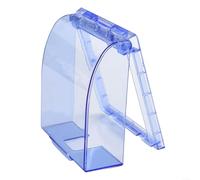 ZWEquipint Couvercle de prise murale d'extérieur étanche IP44 pour protection anti-éclaboussures, boîtier de protection en ABS transparent pour interrupteurs et prises dans la salle de bain, la