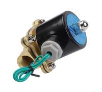 ZWEquipint Électrovanne électrique 1/2" PT Laiton 2W-160-15, AC 110 V Diaphragme à action directe pour eau, air, gaz, normalement fermé (N/C), bobine de cuivre pur