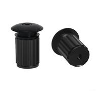 ZWEquipint Embout de guidon de vélo en alliage d'aluminium pour VTT et vélo de route, poignée légère avec installation facile (noir)