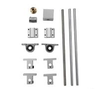 ZWEquipint Ensemble de guide linéaire T8 à double tige à vis, 150, 250, 350 mm, support de rail horizontal avec roulements, pour arbres d'entraînement d'équipement électronique (250 mm)