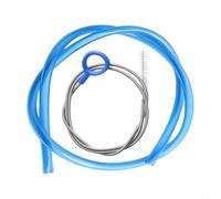 ZWEquipint Ensemble de tubes d'hydratation de rechange, avec brosse de nettoyage, compatible avec les grandes marques de réservoir d'eau et système potable, 98 cm de long (bleu)
