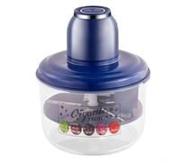 ZWEquipint Éplucheur de raisin électrique, 50 W, extracteur automatique de peau de tomate et d'ail, outil d'épluchage de fruits en acier inoxydable pour la cuisine (bleu)