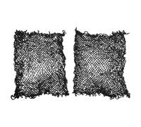 ZWEquipint Filet de volley-ball pour filet rond pour jeu de 1 x 1 m - Piquet de rechange compatible avec les allumettes - Lot de 2 pièces, imitation nylon noir