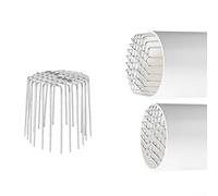 ZWEquipint Filtre de tuyau de descente en acier inoxydable 304 pour gouttière, couvercle en maille anti-encrassement, pour tuyau d'échappement extérieur, balcon, canalisations de jardin (50 tubes)