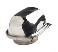 ZWEquipint Hotte d'évacuation en acier inoxydable, couvercle mural étanche pour une élimination efficace de la fumée et de l'humidité, anti-ventilateur pour l'amélioration de la maison, argenté (100