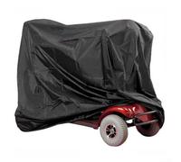 ZWEquipint Housse de scooter avec sac de rangement, tissu Oxford 210D imperméable, protection contre la pluie, la neige, les UV, la poussière, pour scooters à 3 et 4 roues (noir, 170 x 61 x 117 cm)