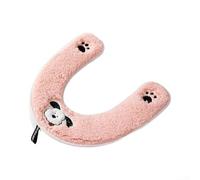 ZWEquipint Housse de siège de toilette en peluche épaisse pour toilettes rondes et carrées, lavable et réutilisable en coton à fibres longues Blanc/vert/jaune/rose/bleu (rose)