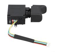 ZWEquipint Interrupteur de perceuse électrique sans fil 7,2 V-24 V, gâchette à 6 fils pour contrôleur de vitesse réglable, compatible avec perceuses sans balais, plastique et métal