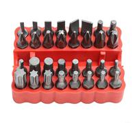 ZWEquipint Kit de combinaison de tournevis solide lisse haute dureté, embouts hexagonaux, pointeau hexagonal, pointes de forme spéciale, tête pivotante hexagonale, poignée d'extension en acier 45