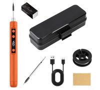 ZWEquipint Kit de fer à souder USB-C Chauffage rapide 8 secondes Température réglable Portable Alliage Design compact pour réparation électronique, bricolage applications techniques (C)