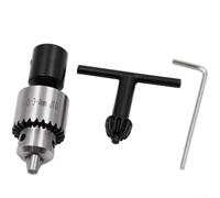 ZWEquipint Kit de mandrin de perceuse en métal JT0 0,3 à 4 mm, portée de serrage, avec n T en L, pour arbre de moteur électrique 4 8 mm, outils électriques (6 mm)