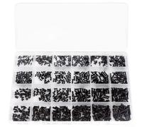 ZWEquipint Kit de vis à tête plate Phillips M1.2 vers M3 en acier au carbone résistant à la rouille Design fraisé pour réparation de lunettes, entretien informatique, assemblage de précision