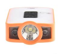 ZWEquipint Lampe frontale rechargeable avec capteur à induction intelligente, lampe frontale 2 en 1 à clipser pour camping, pêche, course à pied, 3 modes d'éclairage LED (orange)