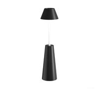 ZWEquipint Lanterne de camping LED rechargeable, 1800 mAh, lampe de tente portable avec crochet, lampe de bureau à intensité variable pour randonnée, lecture, noir (noir)