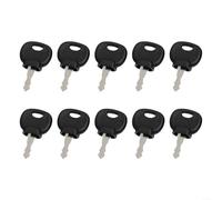 ZWEquipint Lot de 10 clés de machines de construction pour Bobcat et Bomag, clés d'allumage de rechange pour OEM 14603 14607, interrupteurs en acier inoxydable et plastique pour équipement lourd