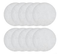 ZWEquipint Lot de 10 filtres à air Helios ELFDLV 125 de qualité G3 en fibre synthétique, pour système de ventilation de 110 mm de diamètre, blanc