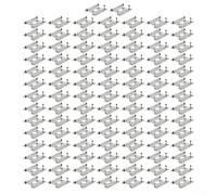 ZWEquipint Lot de 100 clips de mise à la terre en acier inoxydable pour panneau solaire - Joint conducteur pour système de montage sur rail photovoltaïque - Sécurité améliorée - Installation facile