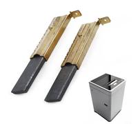 ZWEquipint Lot de 2 balais de charbon pour machine à laver L94MF7, pièces de rechange résistantes à l'usure, environ 5 x 13,5 x 39,6 mm, accessoires longue durée de vie