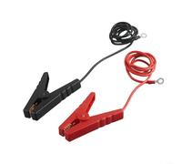 ZWEquipint Lot de 2 clôtures électriques pour câble de démarrage avec clips alligator - Fil de terre robuste de 0,9 m pour chargeur de clôture solaire, protection du bétail agricole en plein air