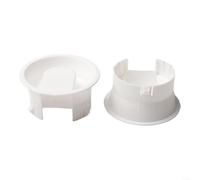 ZWEquipint Lot de 2 couvercles en verre pour carafe d'eau, couvercles de rechange pour carafe en verre avec filtre intégré, couvercle en plastique ABS blanc pour pichet à boissons froides (2)