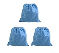 ZWEquipint Lot de 3 sacs filtrants réutilisables en tissu pour aspirateurs humides et secs, compatibles avec Parkside, Bosch, Thomas, Lavor, et pour les modèles Hoover, filtre en mousse inclus